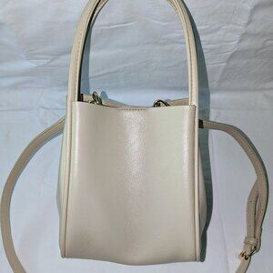 Anthropology Mini Hollace Tote Crossbody Bag Cream